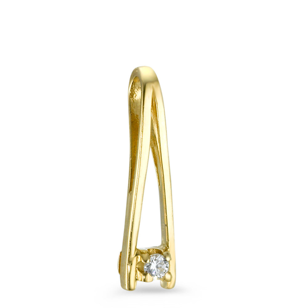 Ciondolo Oro giallo 375/9K Zirconia