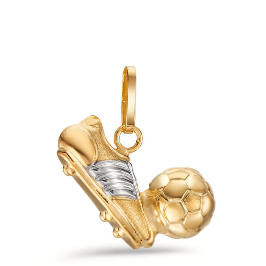 Anhänger 375/9 K Gelbgold Fussball Ø6 mm