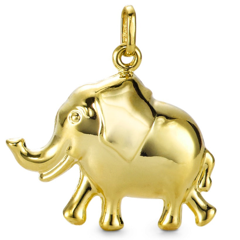 Pendentif Or jaune 9K Éléphant