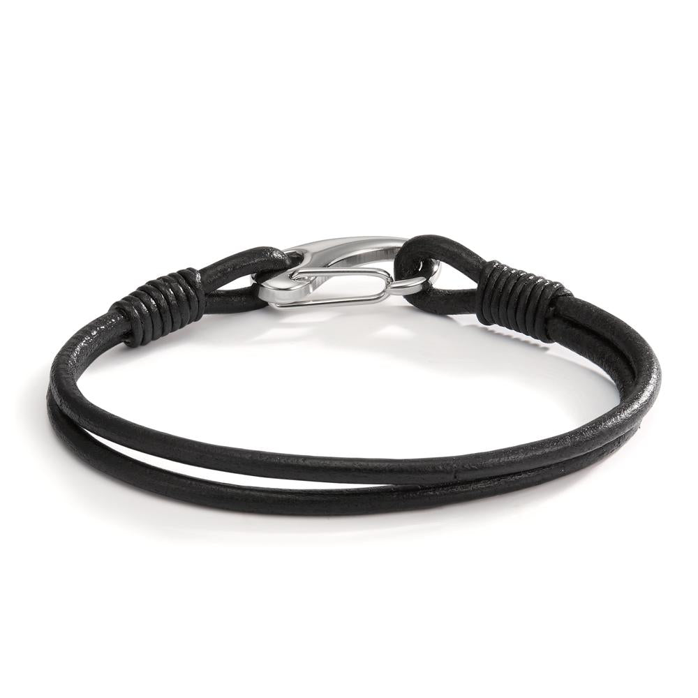 Bracciale Pelle, Acciaio inossidabile 21 cm Ø6.5 mm