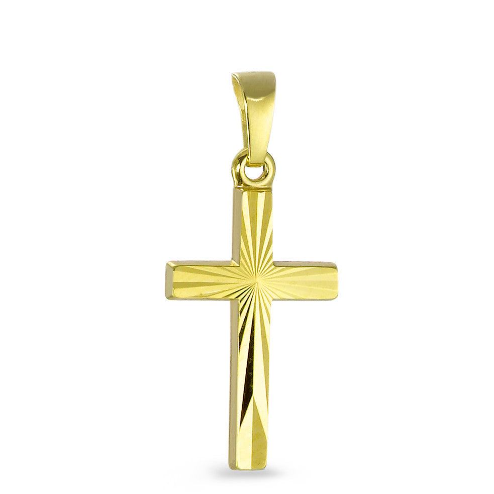 Pendentif Or jaune 9K Croix