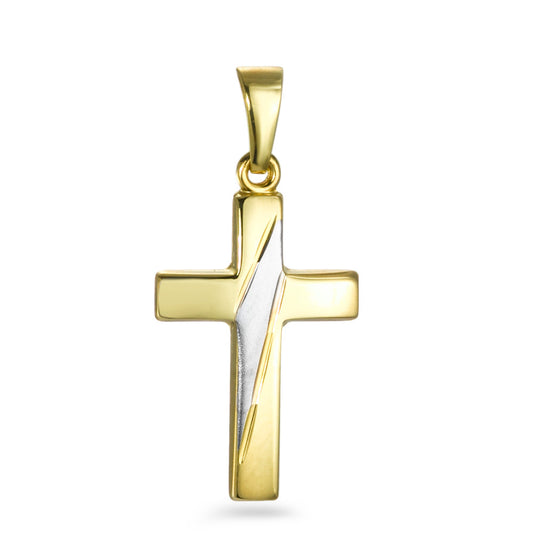 Pendentif Or jaune 9K Croix