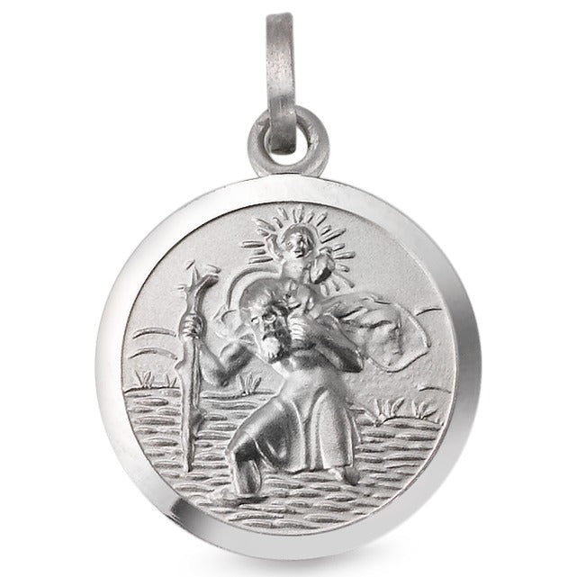 Pendentif Argent Rhodié Ø16 mm