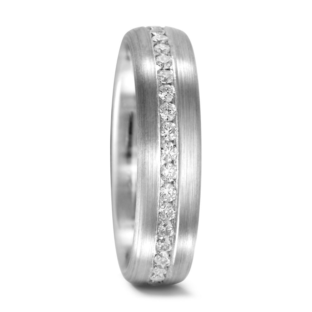 Alliance Or blanc 18K Diamant 0.555 ct, 37 Pierres, w-si