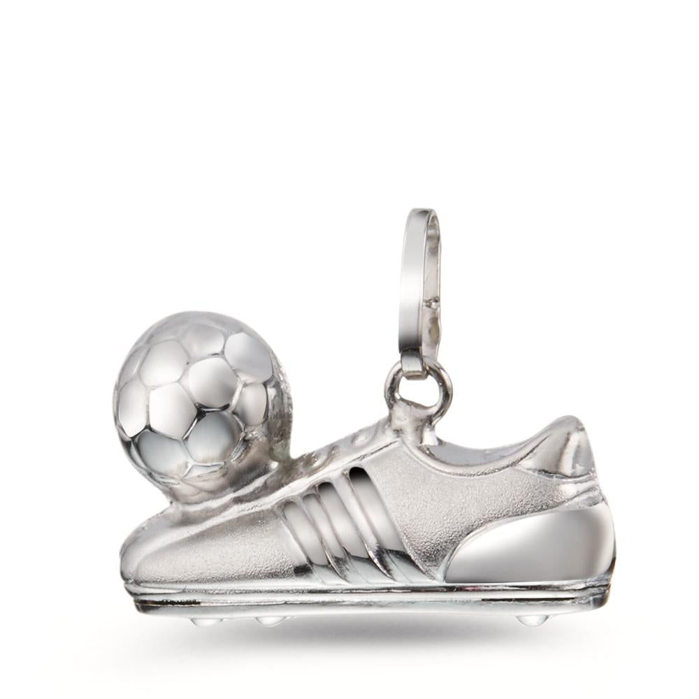 Pendentif Argent Rhodié Football