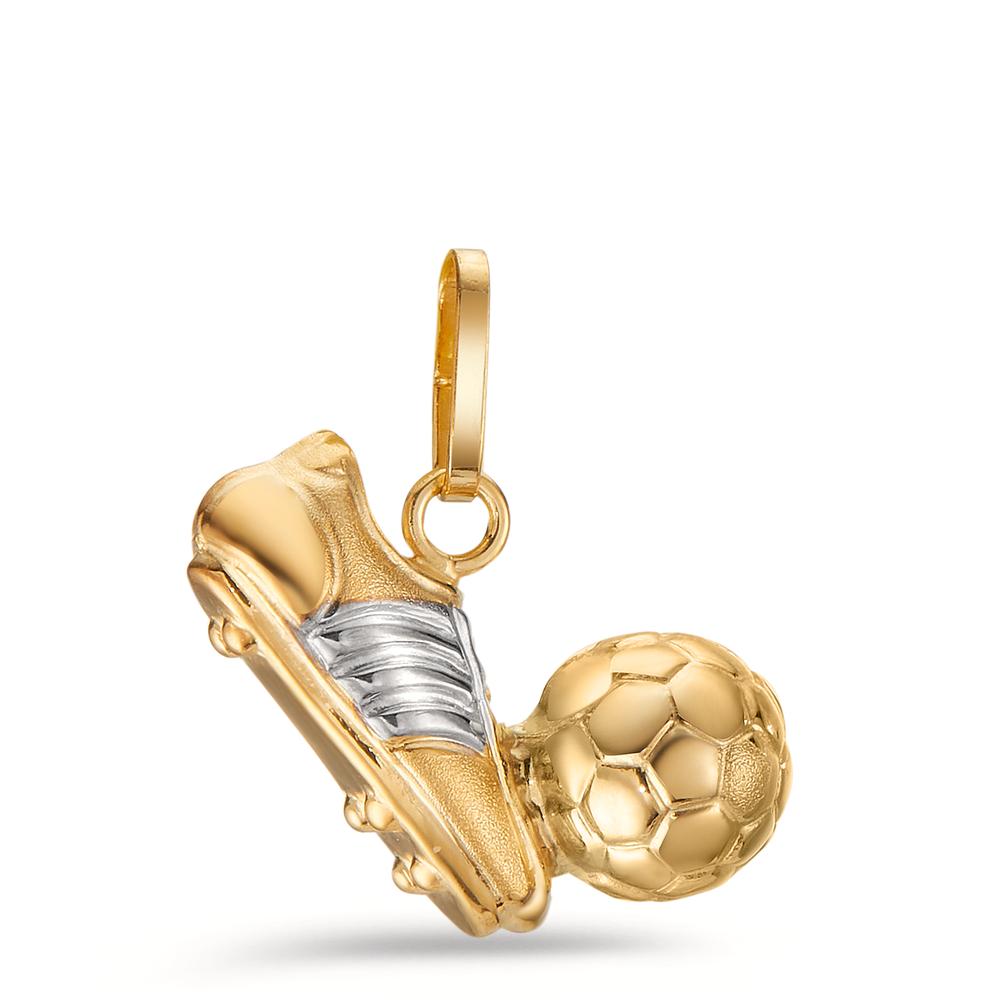 Pendentif Or jaune 18K Bicolore Football