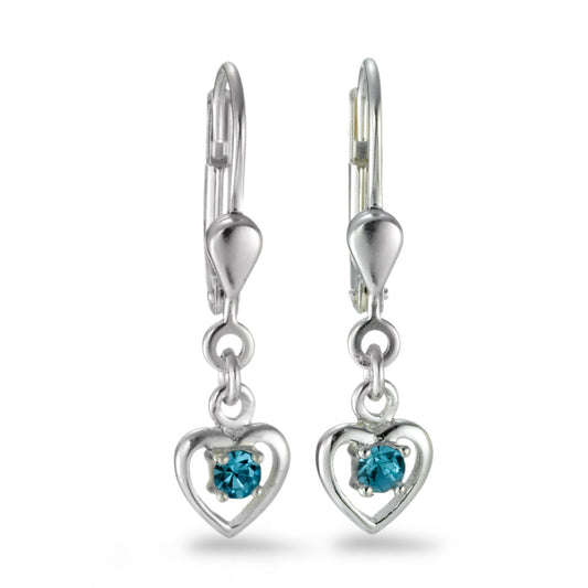 Pendant d'oreilles Argent Coeur