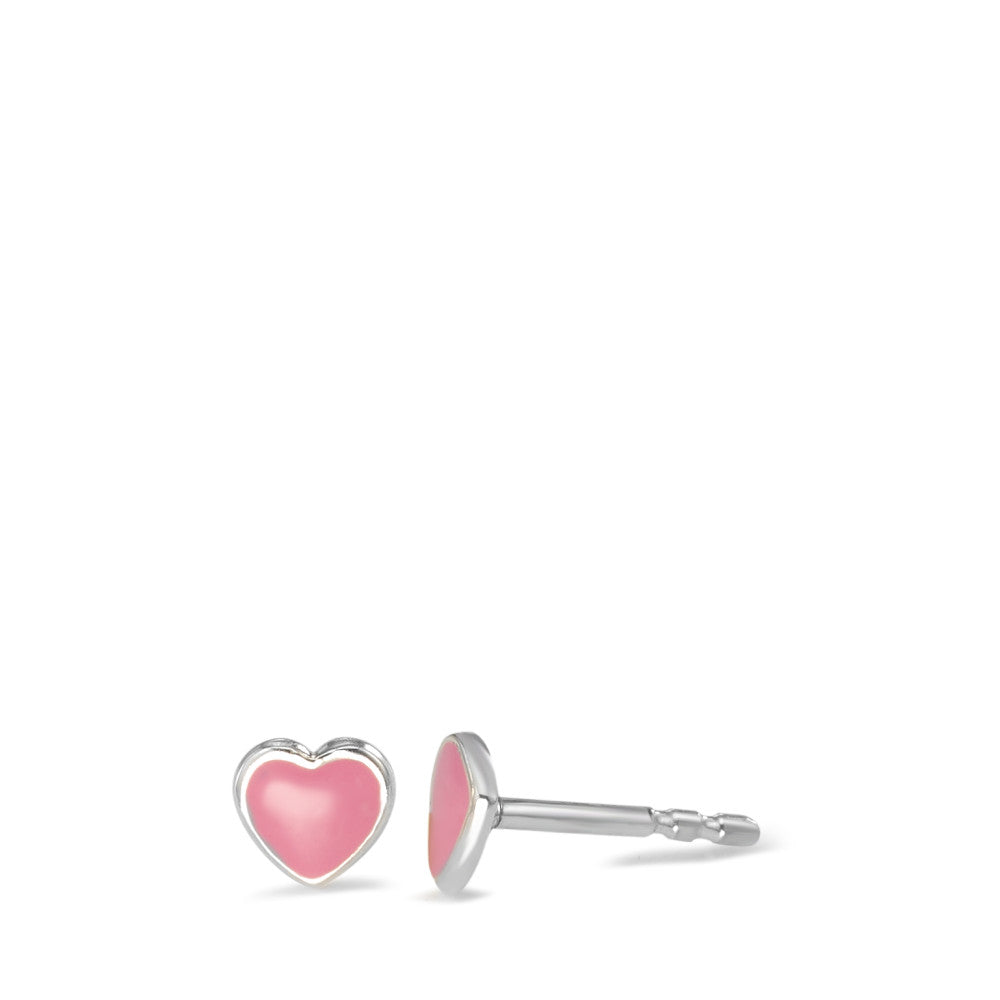 Clous d'oreilles Argent Coeur