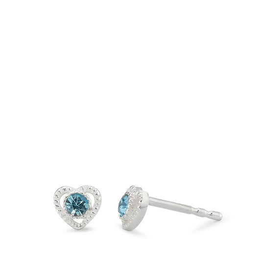 Clous d'oreilles Argent Coeur