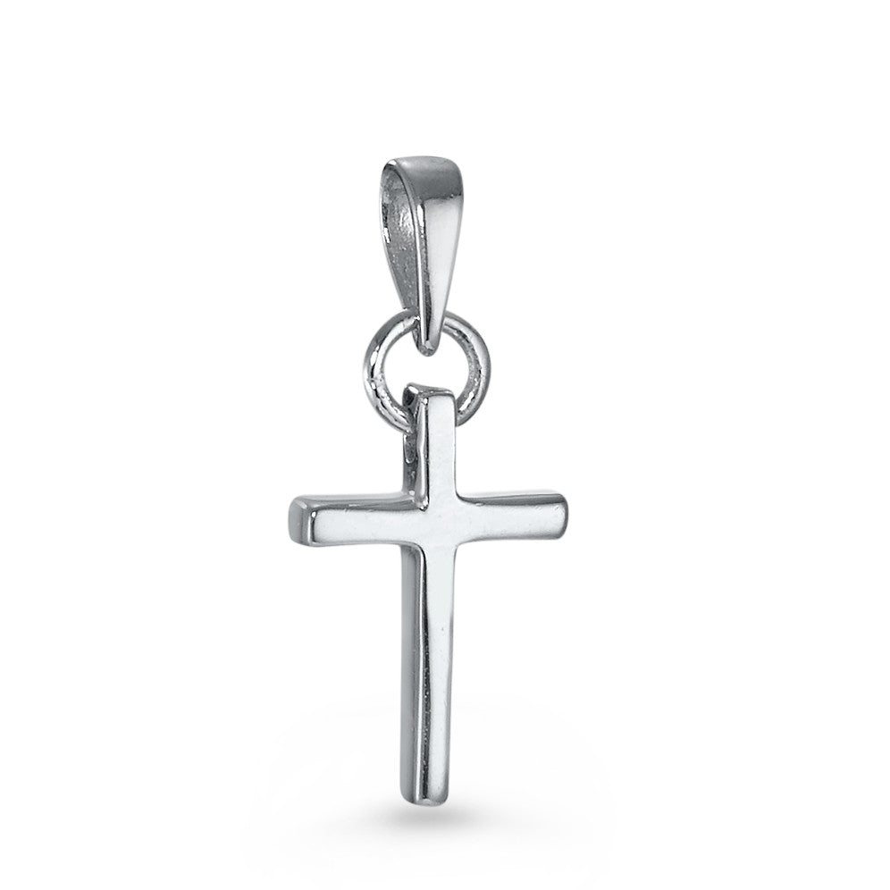 Pendentif Argent Rhodié Croix