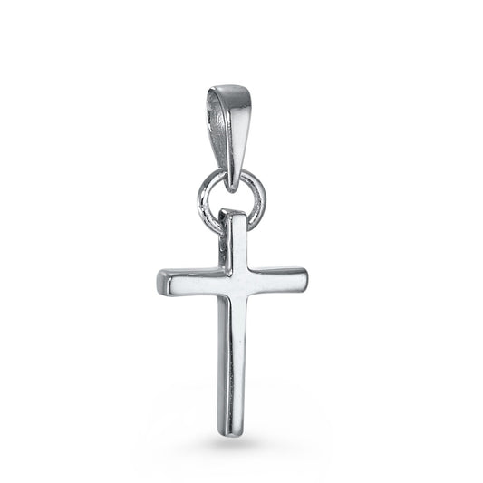 Pendentif Argent Rhodié Croix