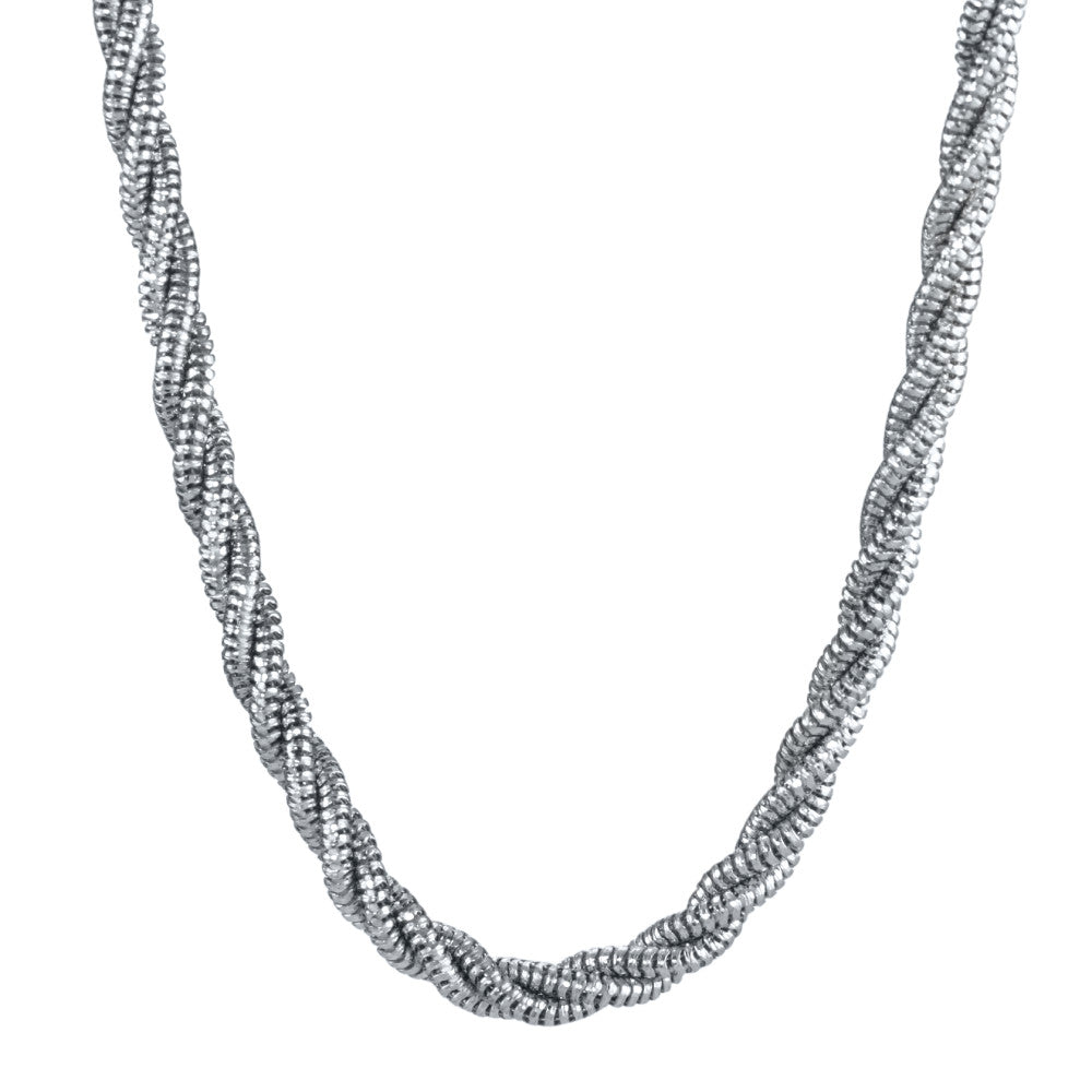 Collana Argento rodiato 42 cm Ø4 mm