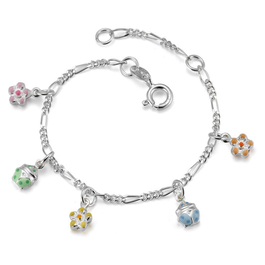 Bracelet Argent Fleur 12-14 cm