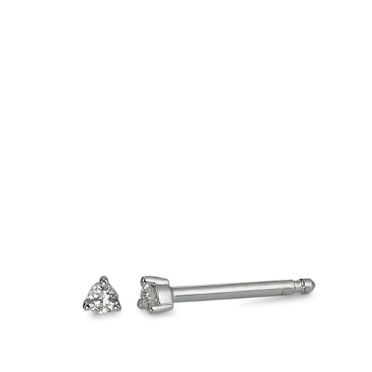 Clous d'oreilles Argent Rhodié Ø2 mm