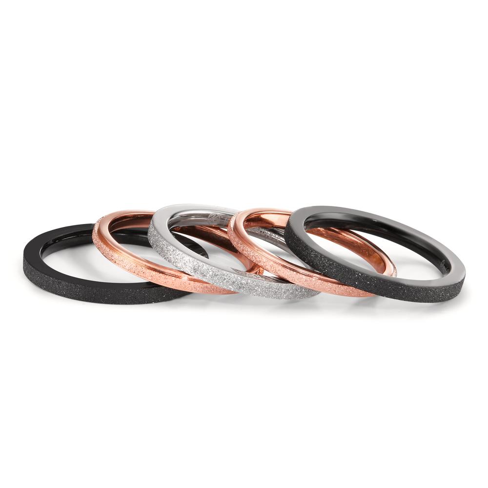 Bague à superposer Acier inoxydable rosé PVD