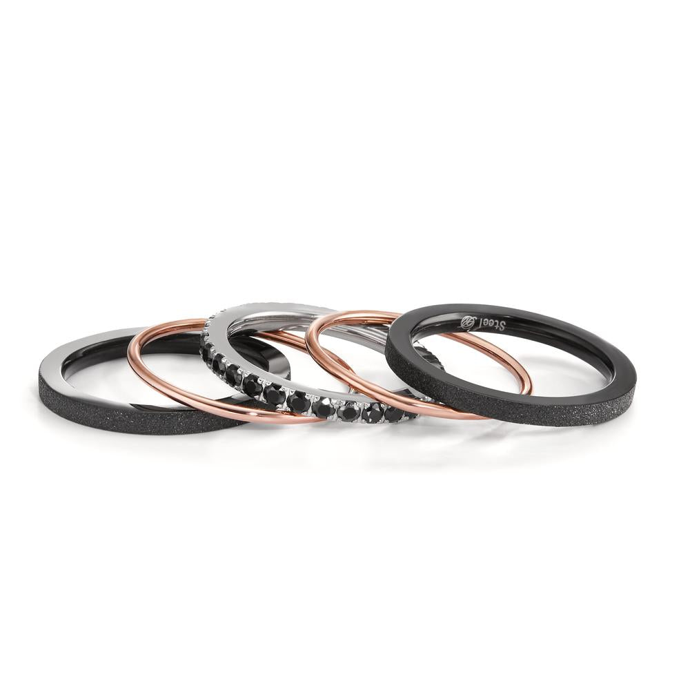 Bague à superposer Acier inoxydable rosé PVD