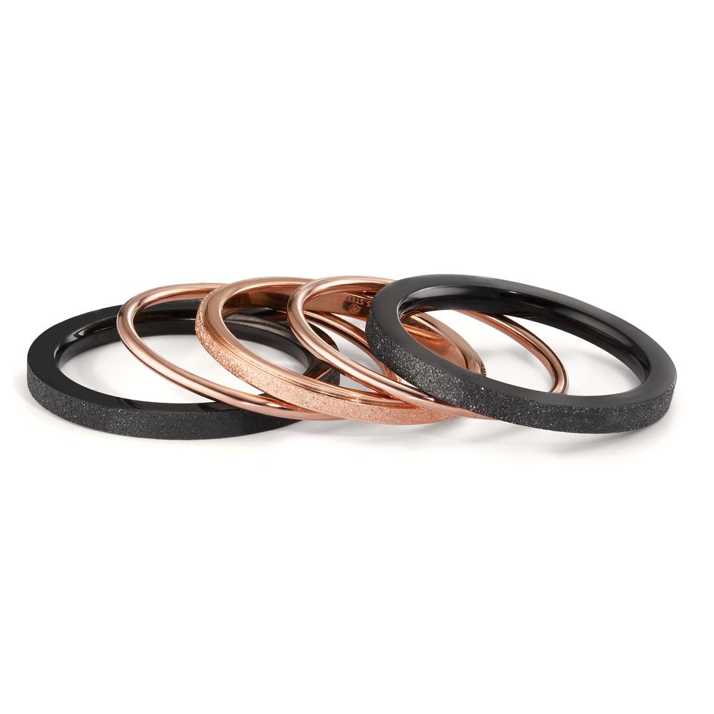 Bague à superposer Acier inoxydable rosé PVD