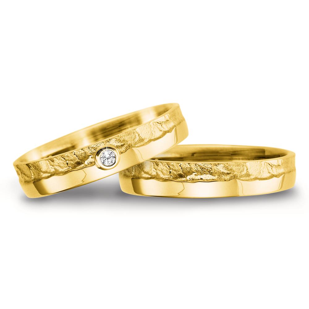 Partnerring 750/18 K Gelbgold