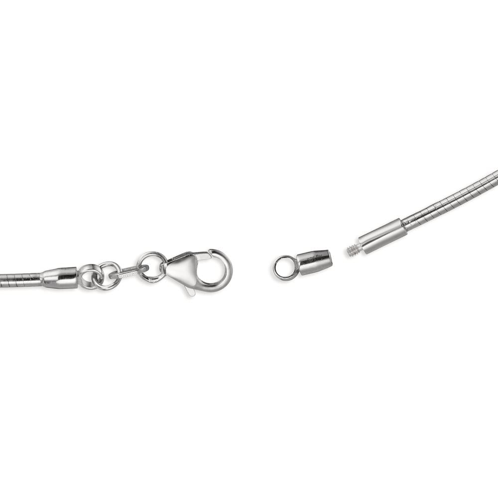 Collana Argento rodiato 42 cm Ø1.5 mm