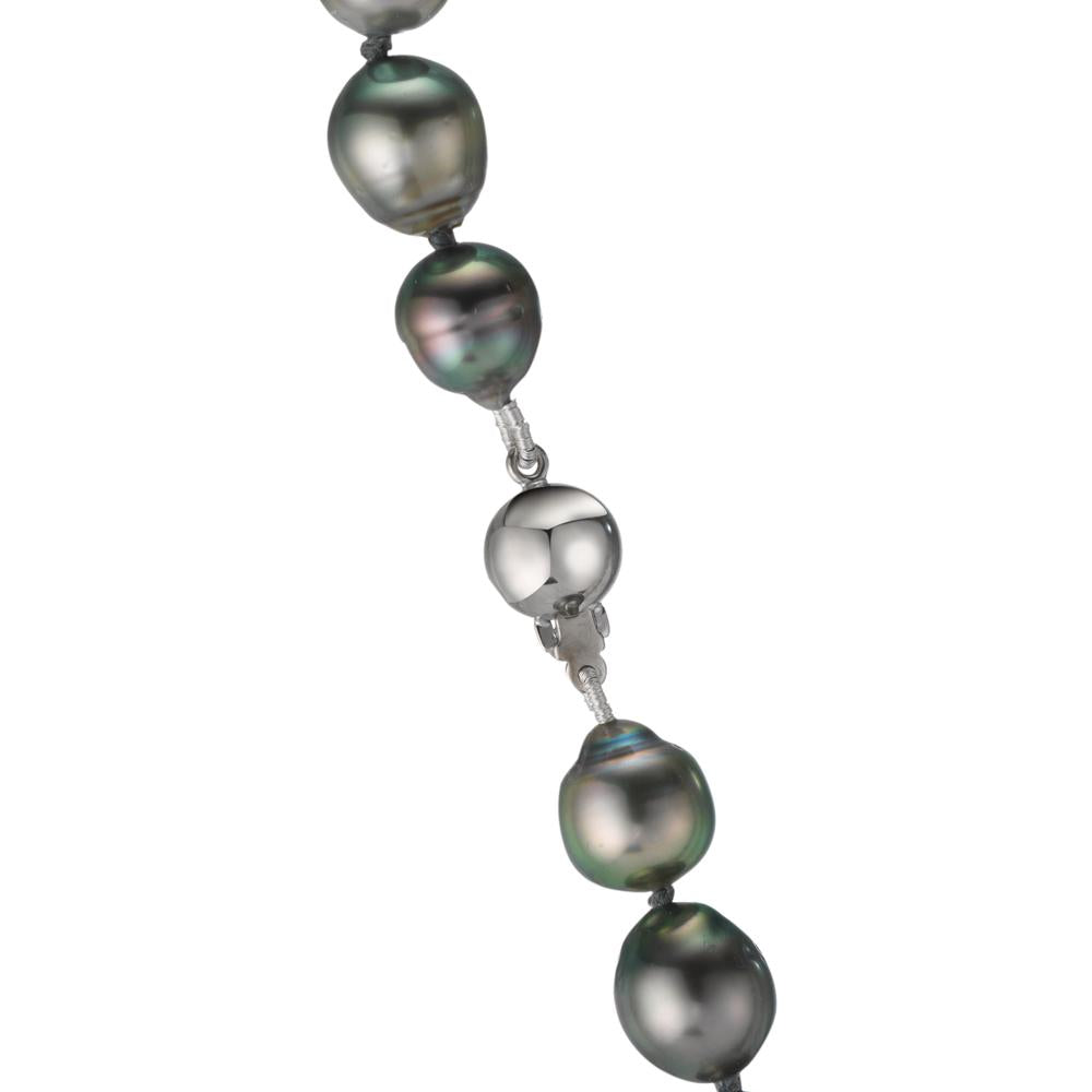 Collana Oro bianco 750/18 carati Perla di Tahiti 45 cm