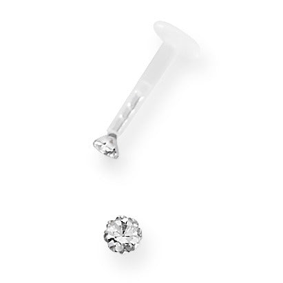 Piercing Acciaio inossidabile Cristallo Ø4 mm