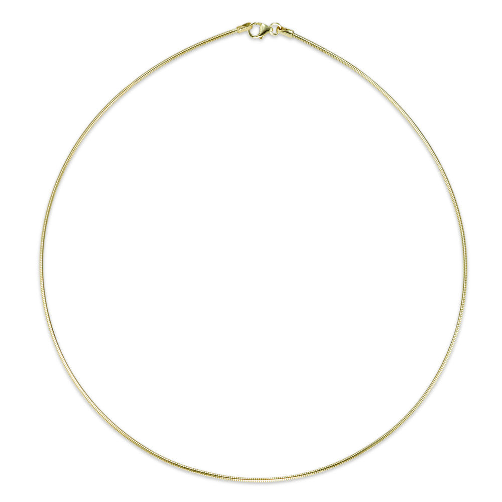 Collier Or jaune 14K 45 cm Ø1.5 mm