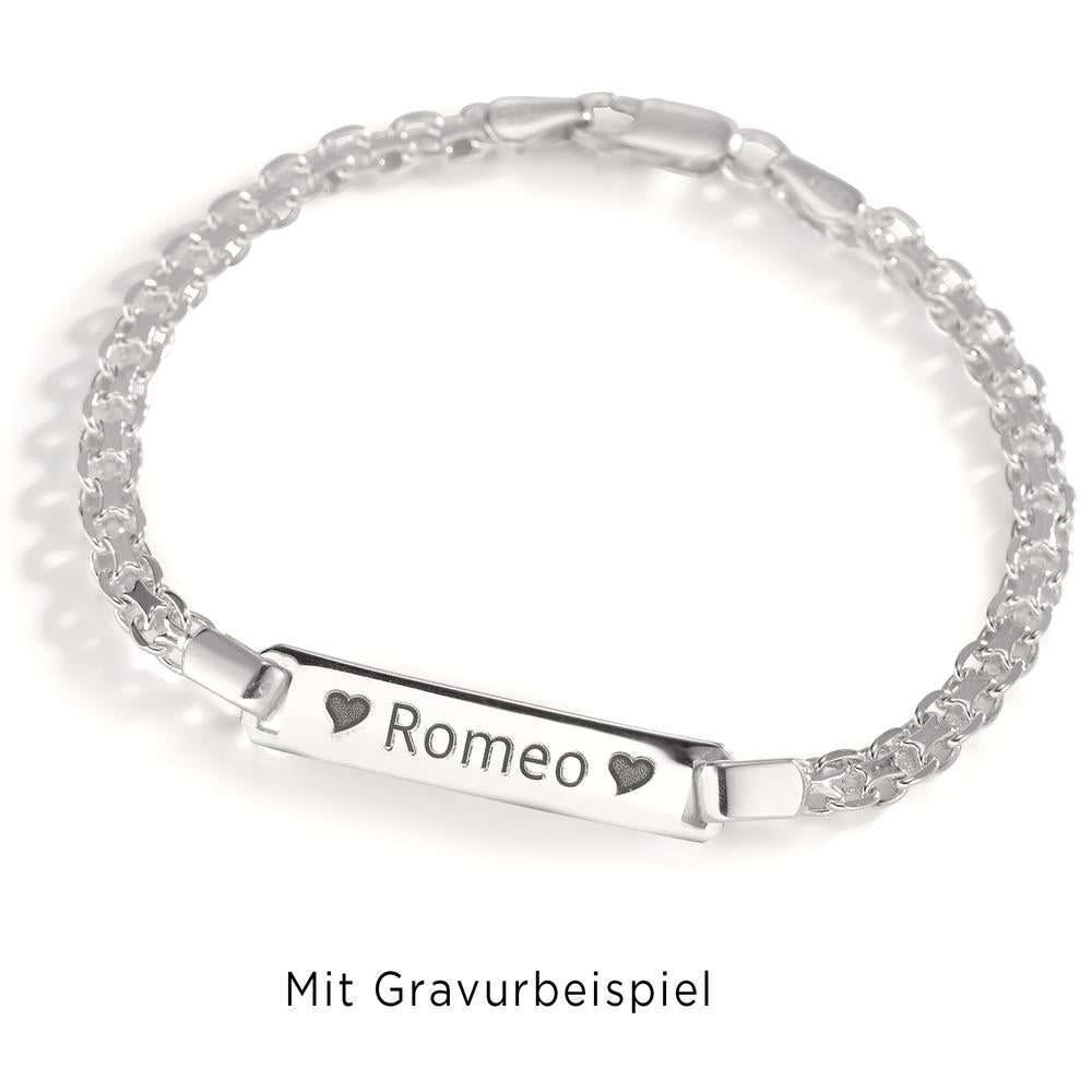 Bracciale con incisione Argento 16-18 cm