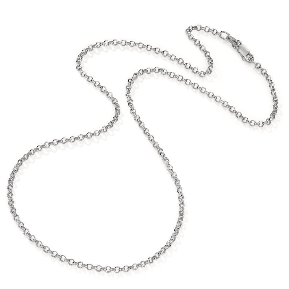 Chaînette Argent Rhodié 42 cm Ø2.2 mm