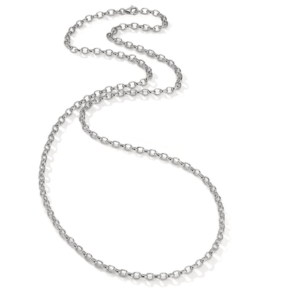 Chaînette Argent Rhodié 60 cm Ø3.5 mm