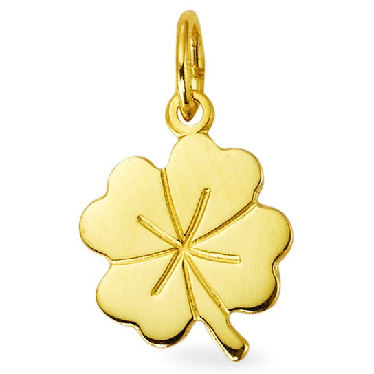 Pendentif Or jaune 9K Feuille de Trèfle