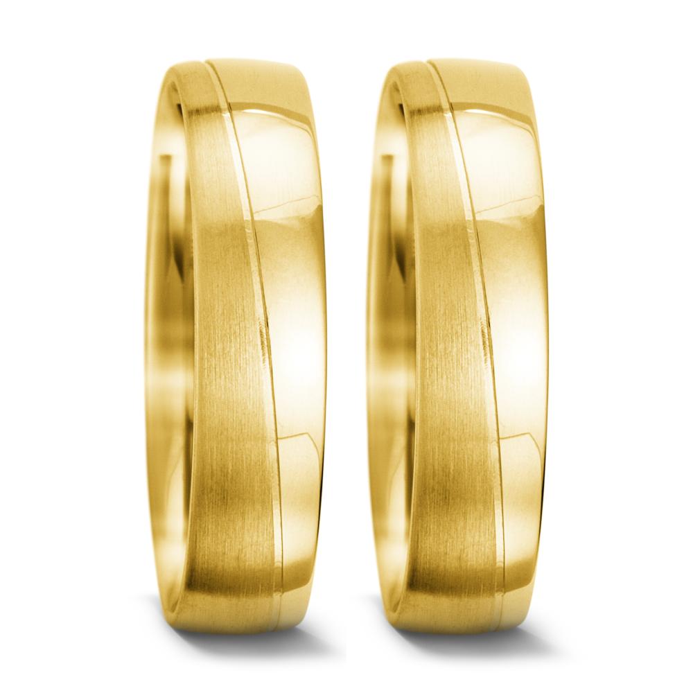 Partnerring 750/18 K Gelbgold