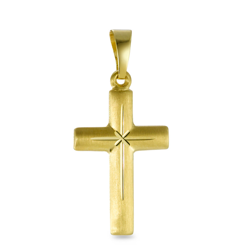 Pendentif Or jaune 18K Croix