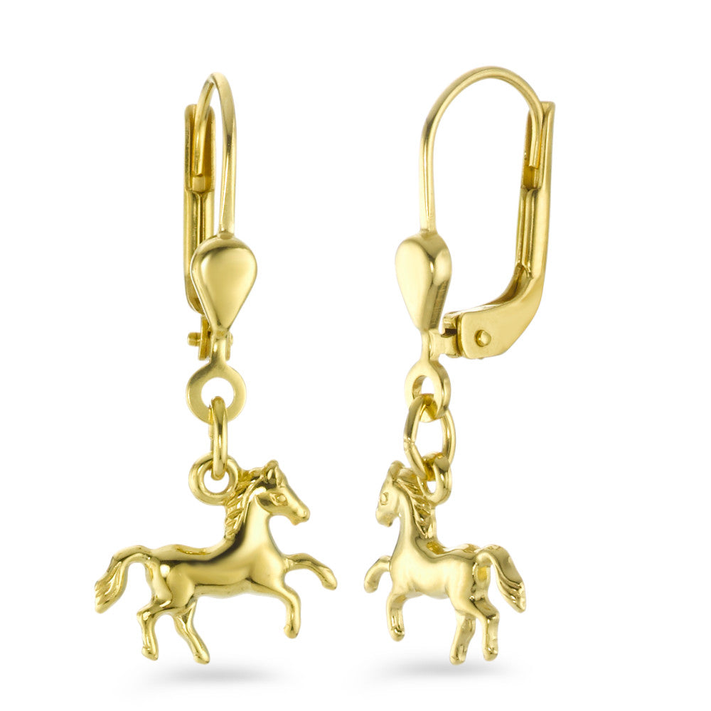 Orecchini Oro giallo 750/18 carati Cavallo