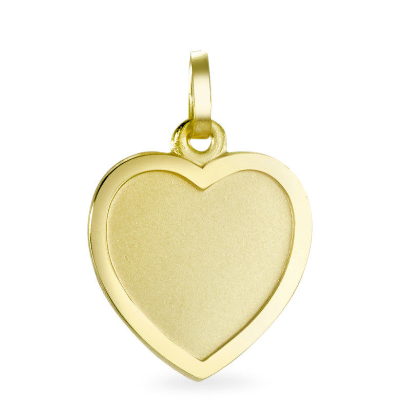 Pendentif avec gravure Or jaune 18K Coeur