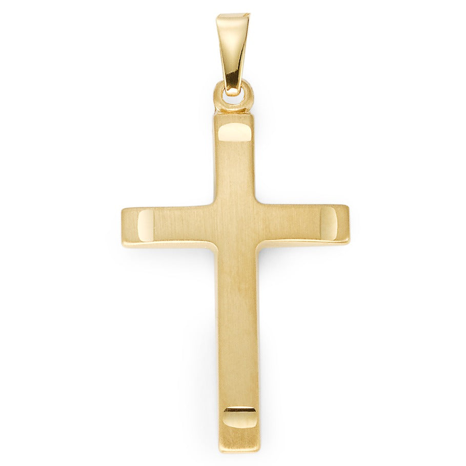 Anhänger 750/18 K Gelbgold Kreuz