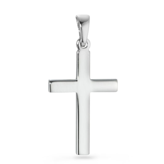 Pendentif Argent Rhodié Croix