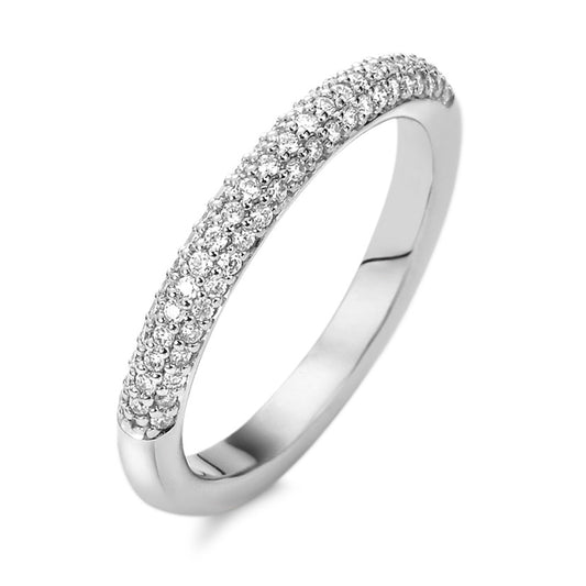 Bague Or blanc 18K Diamant blanc, 0.25 ct, 68 Pierres, brillant, tw-vsi