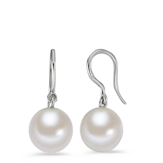 Pendant d'oreilles Or blanc 18K perle d'eau douce