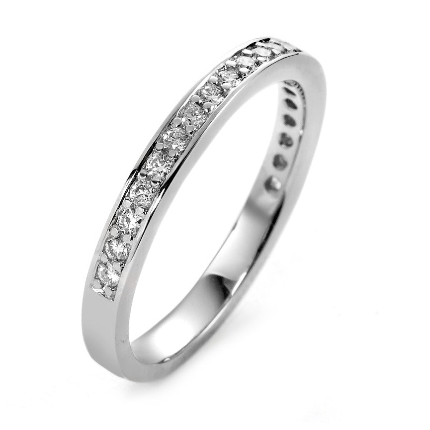 Anelli di memoria Oro bianco 750/18 carati Diamante bianco, 0.25 ct, 21 pietra, [Brillant], w-si