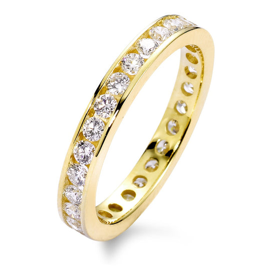 Anelli di memoria Oro giallo 750/18 carati Diamante bianco, 1 ct, 33 pietra, [Brillant], w-si