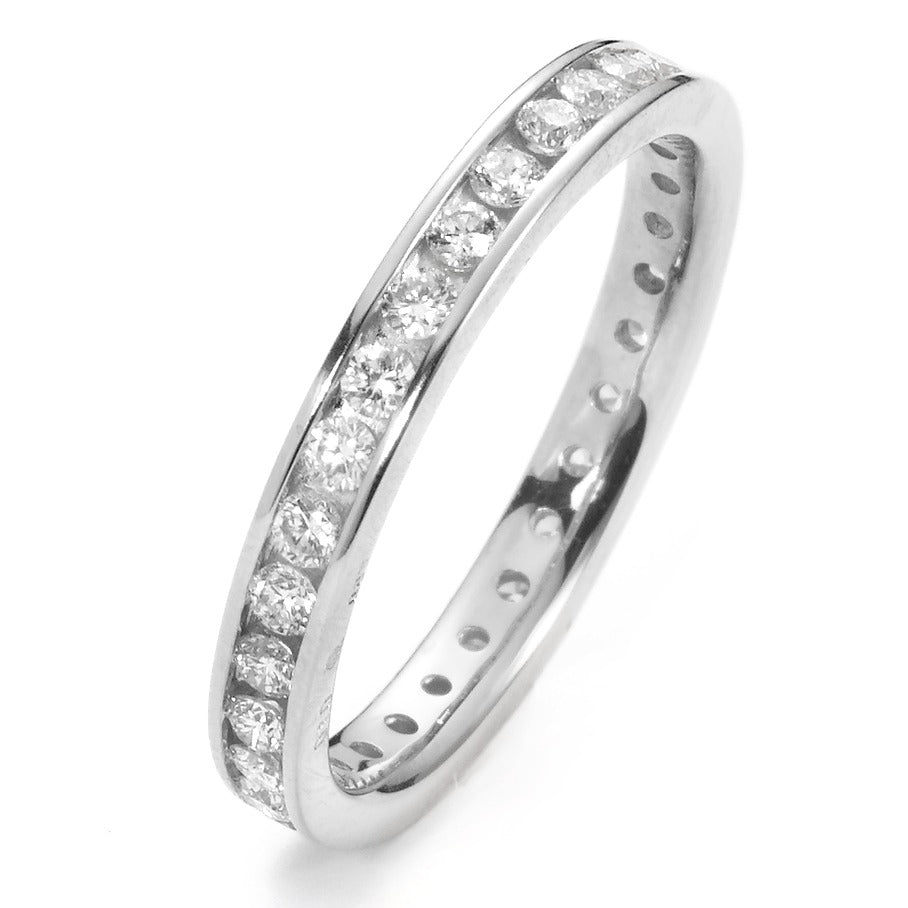 Anelli di memoria Oro bianco 750/18 carati Diamante bianco, 0.65 ct, 30 pietra, [Brillant], w-si