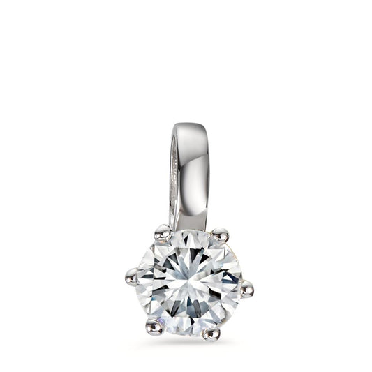 Pendentif Or blanc 18K Diamant blanc, 0.75 ct, brillant, w-si, IGA