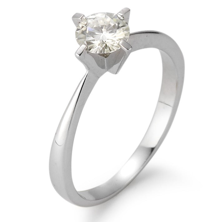 Anello solitario Oro bianco 750/18 carati Moissanite