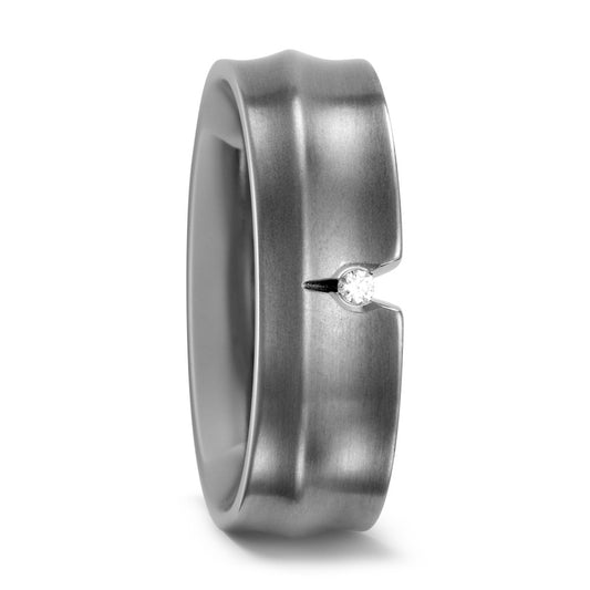 Partnerring Titan Diamant weiss, 0.02 ct, w-si