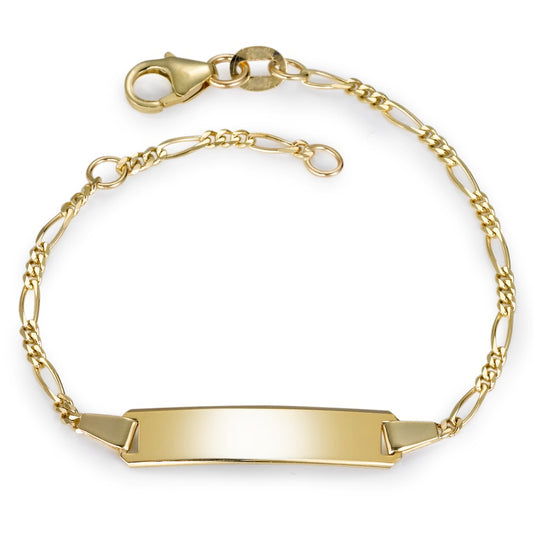 Bracciale con incisione Oro giallo 375/9K 12-14 cm