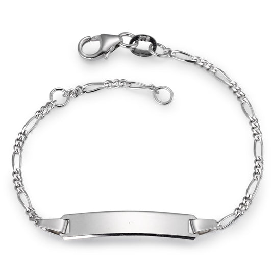 Bracciale con incisione Oro bianco 375/9K 12-14 cm