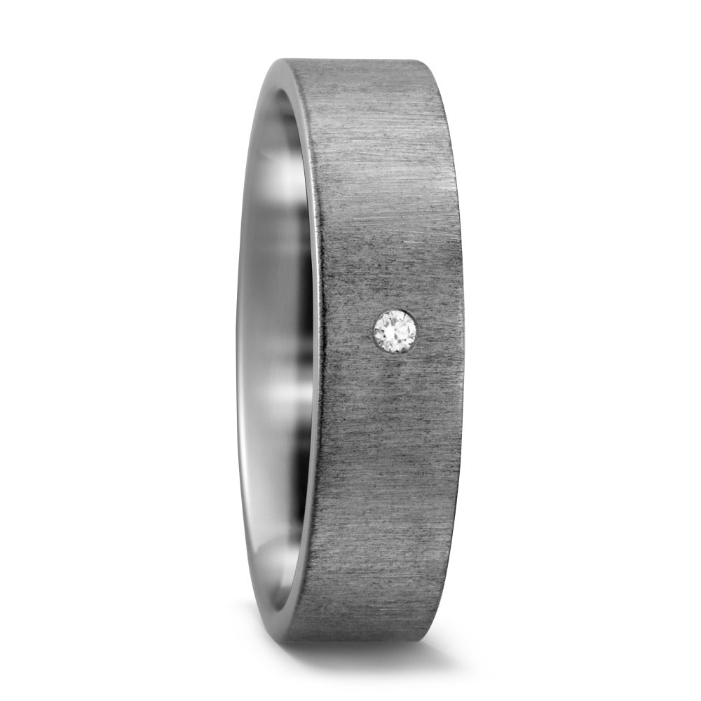 Partnerring Titan Diamant weiss, 0.02 ct, w-si