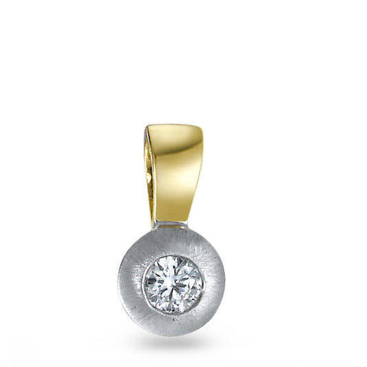 Pendentif Or jaune 18K, Or blanc 18K Diamant 0.05 ct, w-si