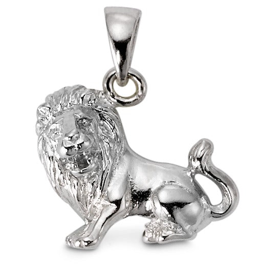 Pendentif Argent Rhodié Signe Astrologique Lion