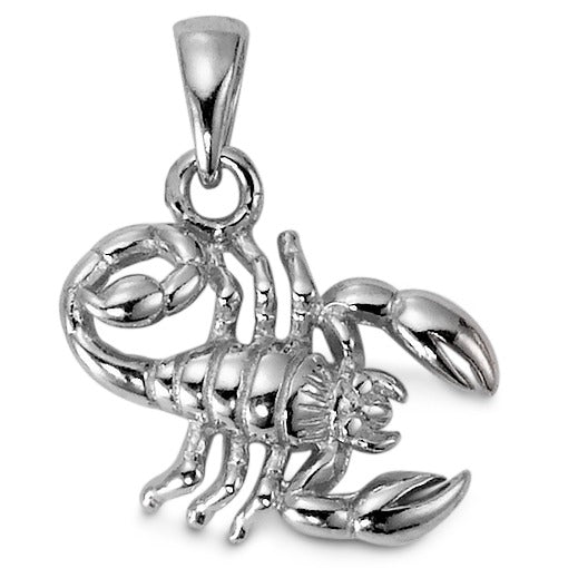 Pendentif Argent Rhodié Signe Astrologique Scorpion